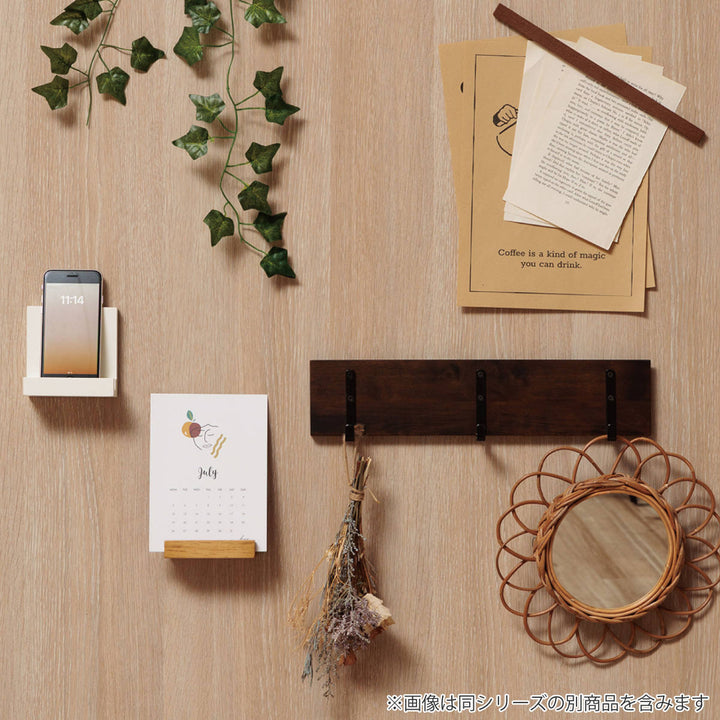 棚壁掛けタナデコミニマグネット小物収納トレーラック木製幅10cm