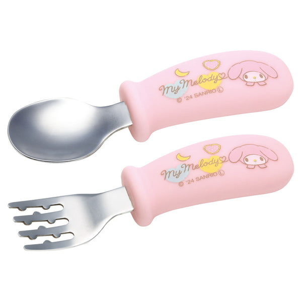 スプーンフォークセットマイメロディ握りやすいシリコン