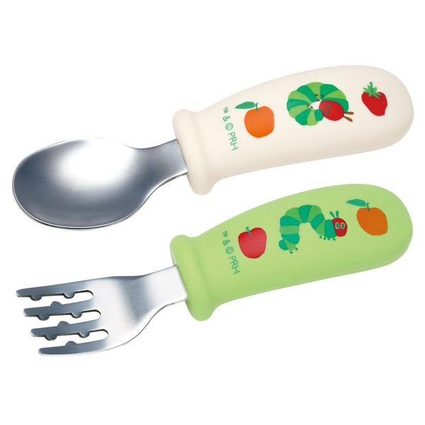 スプーンフォークセットはらぺこあおむし握りやすいシリコン