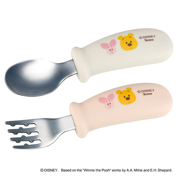 スプーンフォークセットくまのプーさん握りやすいシリコン