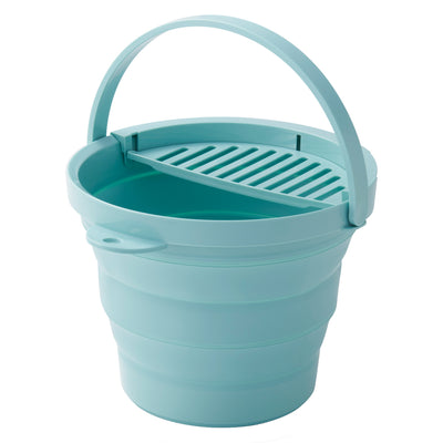 バケツ 折りたたみ 8L ちょい置きトレー付 ソフトバケツ