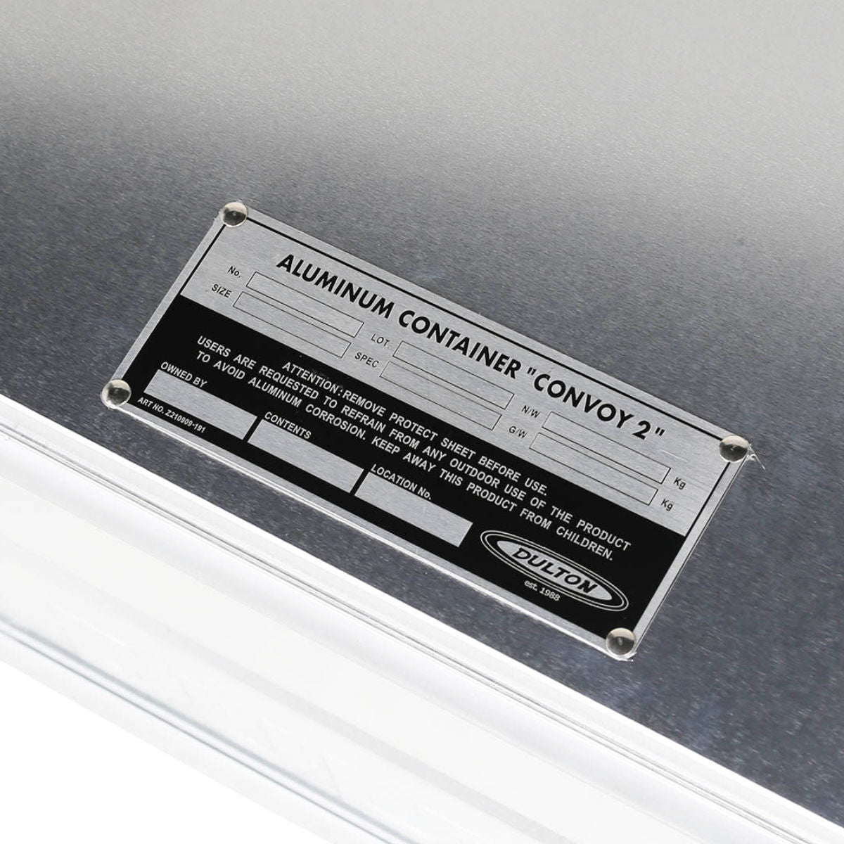 収納ボックス ふた付き XL アルミ コンテナ コンボイ 2 DULTON 幅89