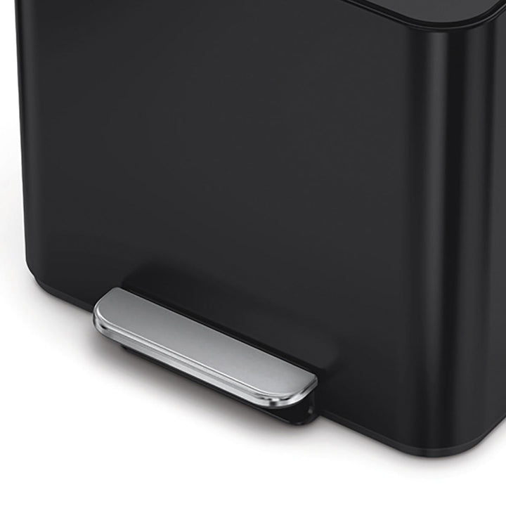 ゴミ箱15Lsimplehuman正規品ミニリサイクラーステップカンマットブラック