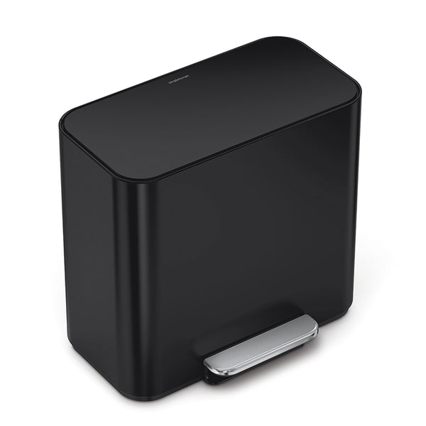ゴミ箱15Lsimplehuman正規品ミニリサイクラーステップカンマットブラック