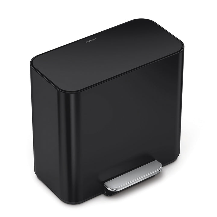 ゴミ箱15Lsimplehuman正規品ミニリサイクラーステップカンマットブラック