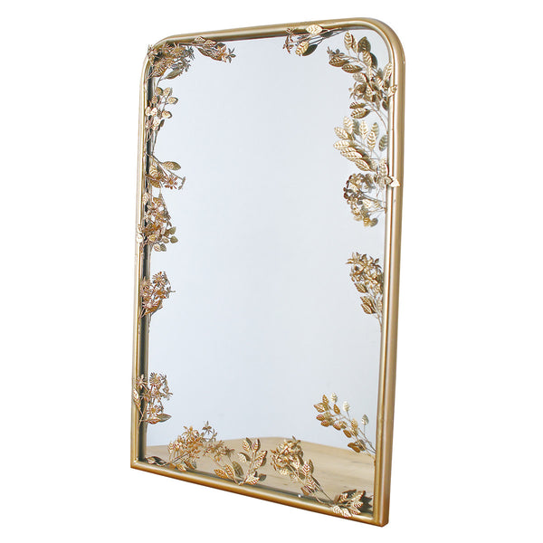 ミラー壁掛け幅35.5×高さ54cmフローラルミラー