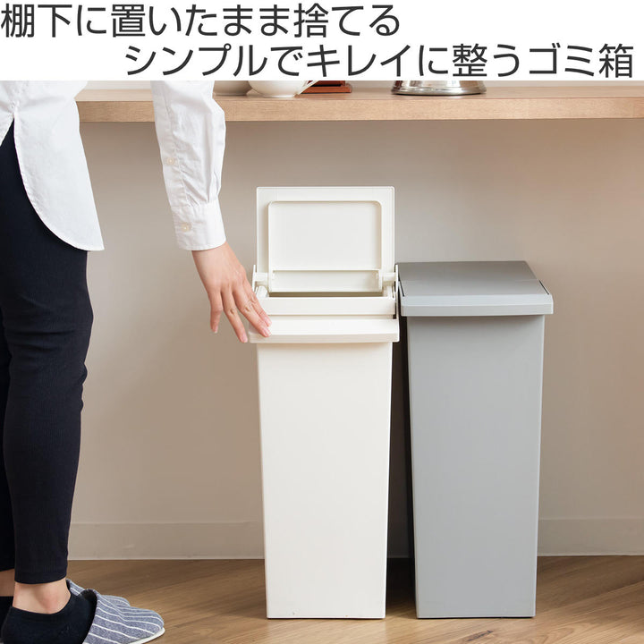 SOLOW棚下で使えるスリムダストボックスレバーオープン30L