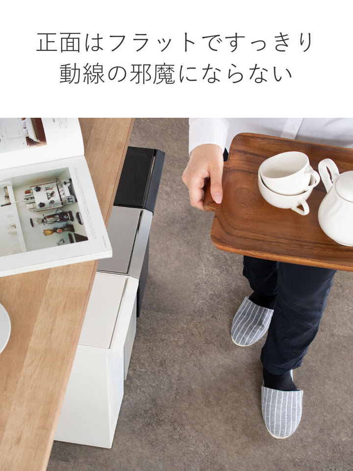 SOLOW棚下で使えるスリムダストボックスレバーオープン30L