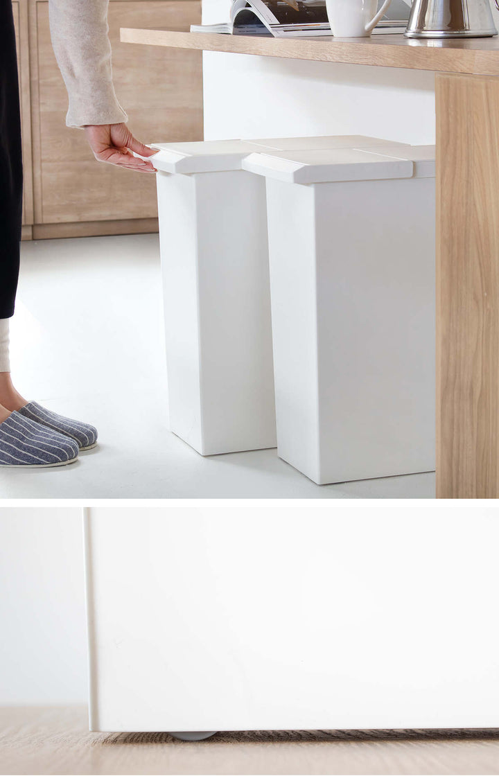 SOLOW棚下で使えるスリムダストボックスレバーオープン30L