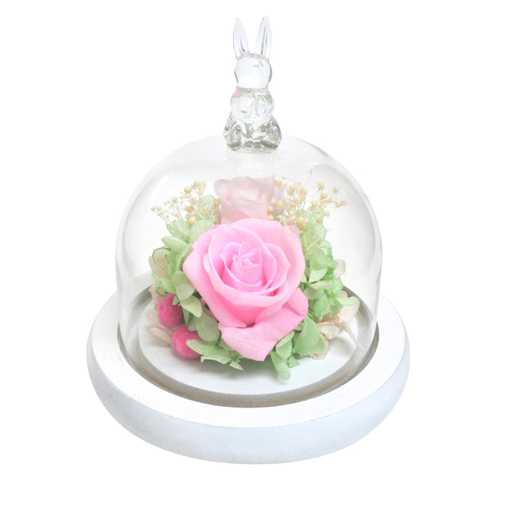 プリザーブドフラワーガラスドームアレンジモチーフガラスドーム