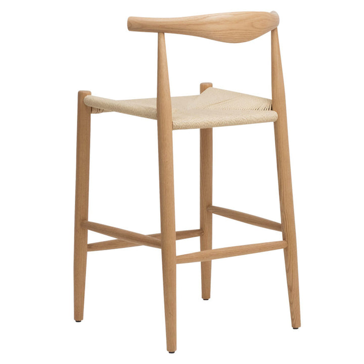 カウンターチェア座面高65cmペーパーコードレッドオークスツール9193