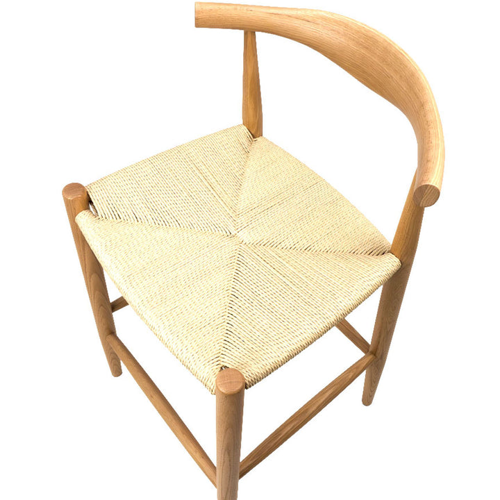 カウンターチェア座面高65cmペーパーコードレッドオークスツール9193