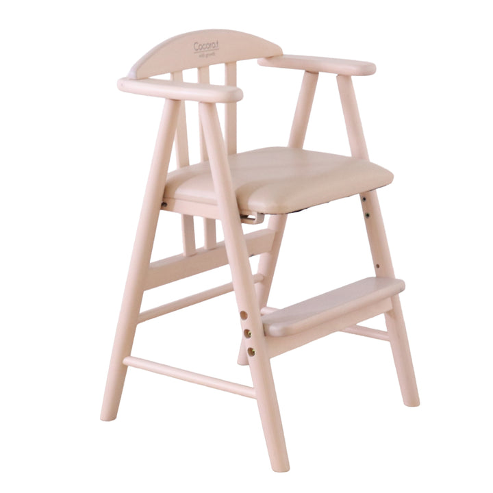 ベビーチェアワイドPVCレザー座面座面3段階調整