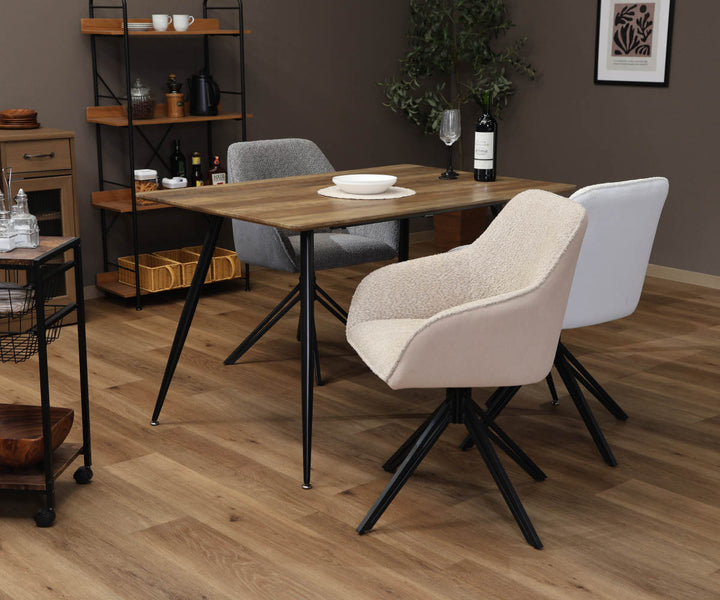 ダイニングチェア回転式座面高48cmルナ