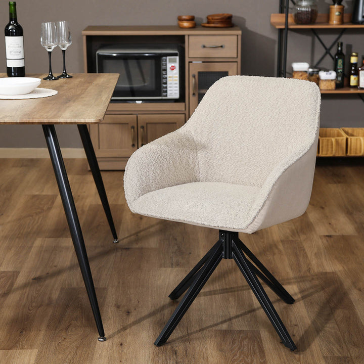 ダイニングチェア回転式座面高48cmルナ