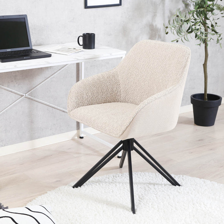 ダイニングチェア回転式座面高48cmルナ