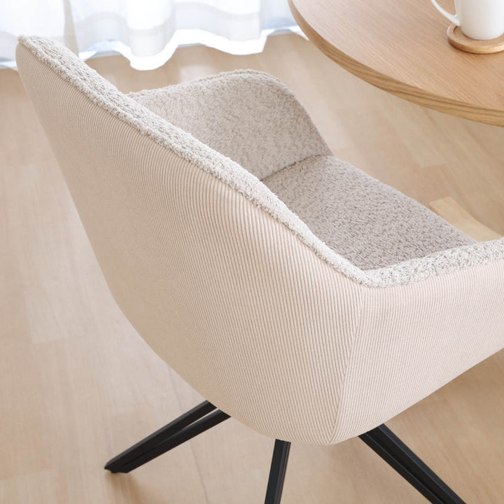 ダイニングチェア回転式座面高48cmルナ