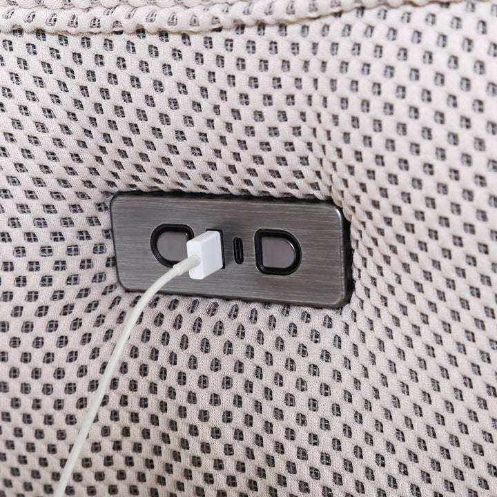 電動リクライニングソファ1人掛け幅88cmメッシュ生地MOVE