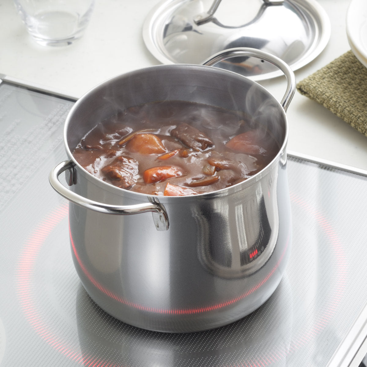 両手鍋 14cm 深型 IH対応 煮込み鍋 ステンレス製 日本製 – ハウジー