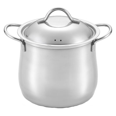 両手鍋 14cm 深型 IH対応 煮込み鍋 ステンレス製 日本製