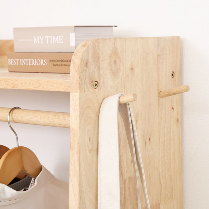 壁面収納ハンガーラック幅70cm積み重ね上置きNSシリーズ