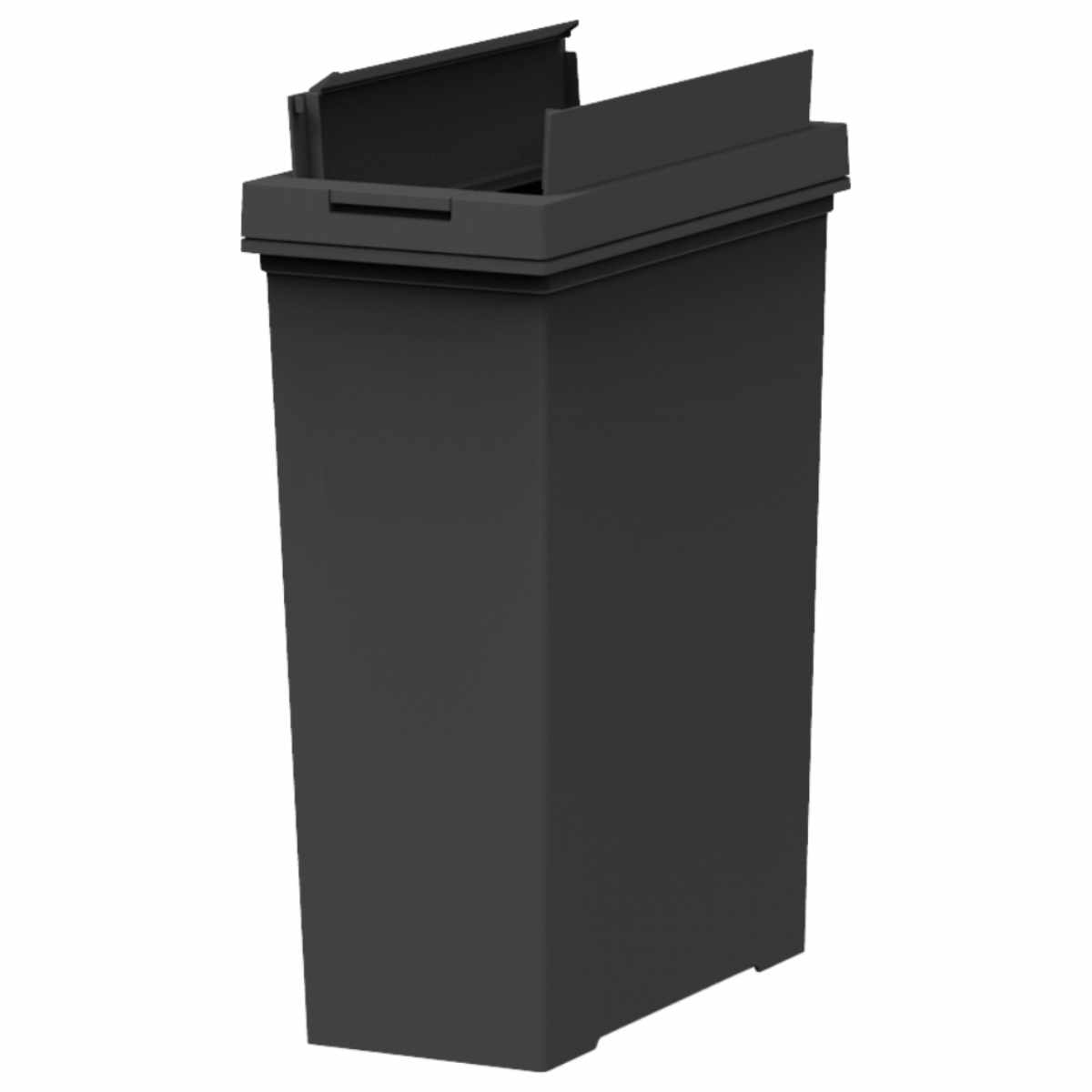 ゴミ箱 20L 棚下で使える 両開き プッシュダスト 袋止め付き – ハウジー