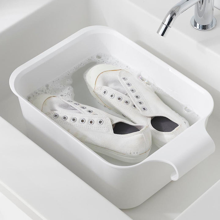 山崎実業towerバケツで使える洗濯＆浸け置き板タワー