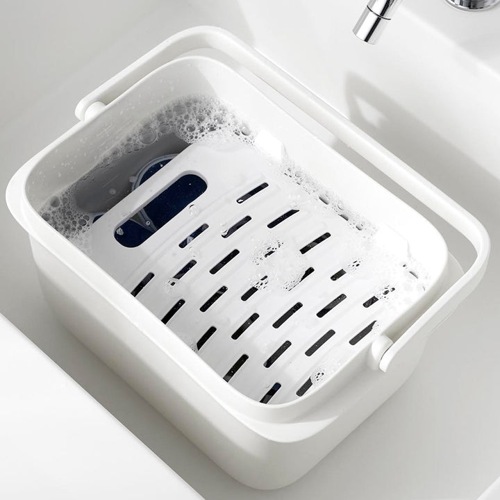 山崎実業towerバケツで使える洗濯＆浸け置き板タワー