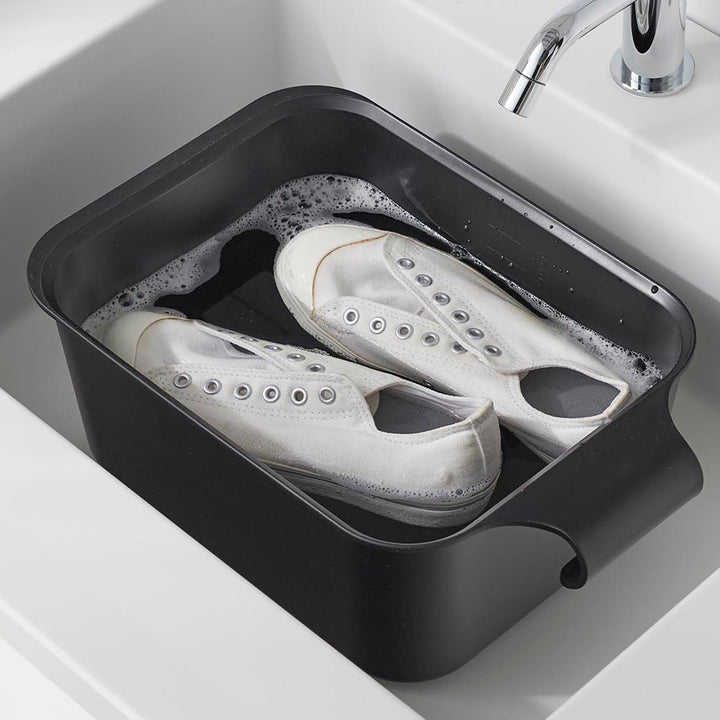 山崎実業towerバケツで使える洗濯＆浸け置き板タワー