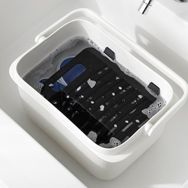 山崎実業towerバケツで使える洗濯＆浸け置き板タワー