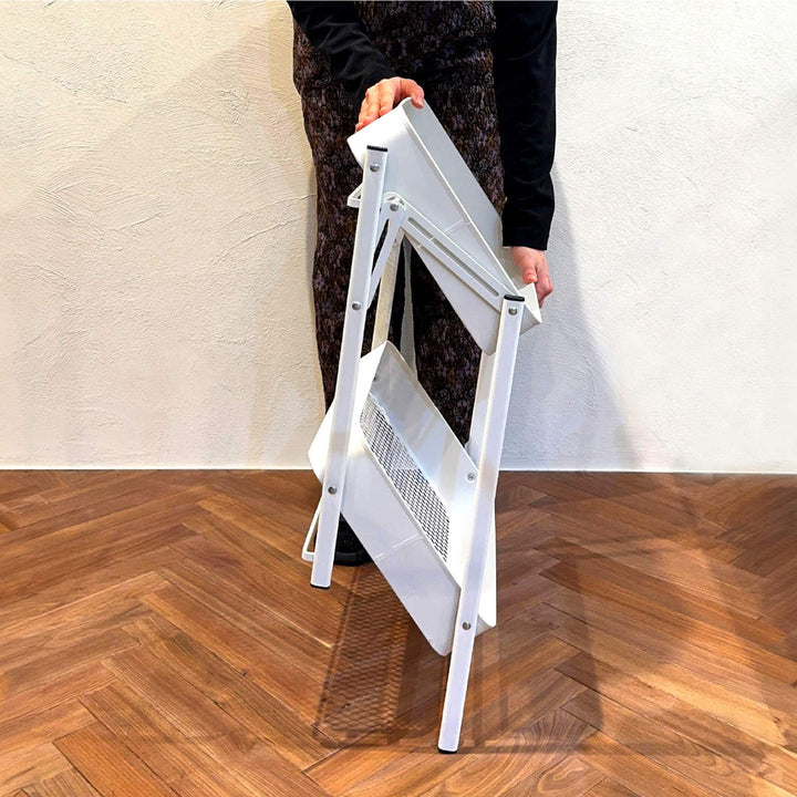 キッチンワゴン折り畳める2段ワゴンAmely天板キャスター付き