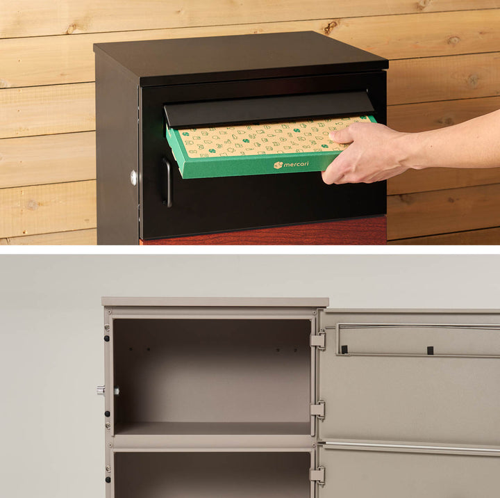 宅配ボックス郵便ポストコンパクト2段