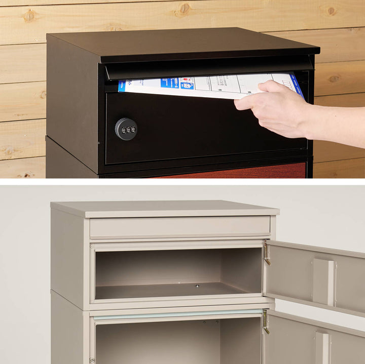 宅配ボックス郵便ポスト2段A4対応