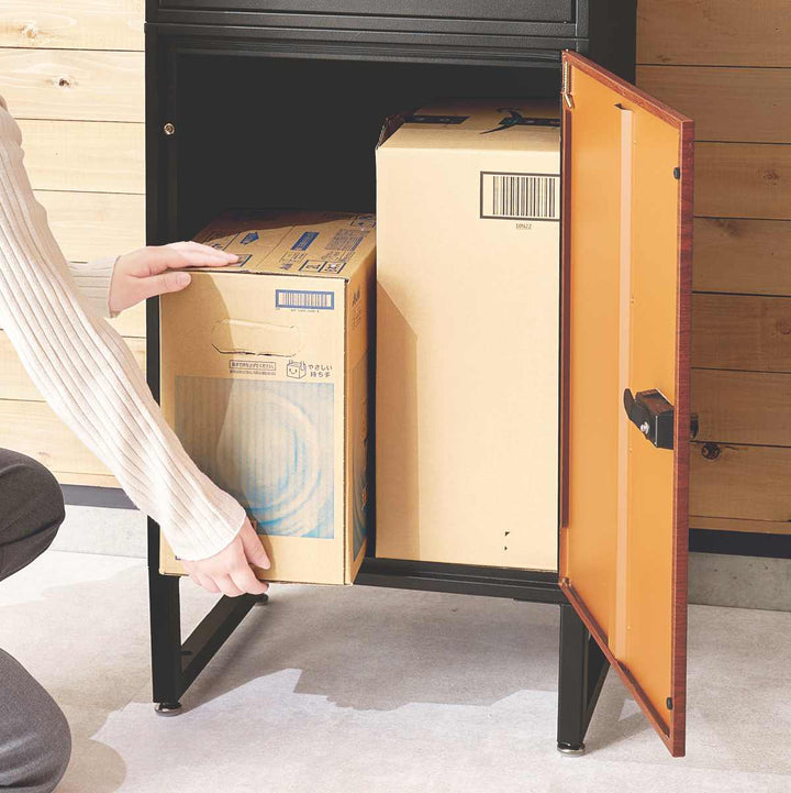 宅配ボックス郵便ポスト2段A4対応