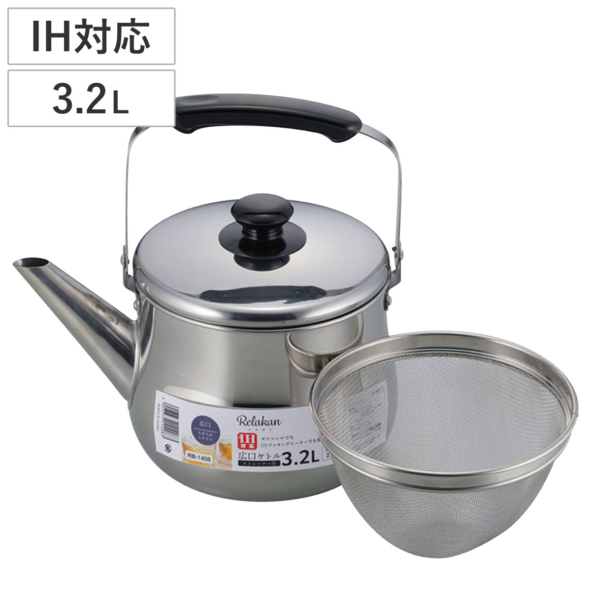 イマン茶漉し付きケトル 楽天市場】マイティネオ ステンレスケトル 5.0L | ケトル IH対応