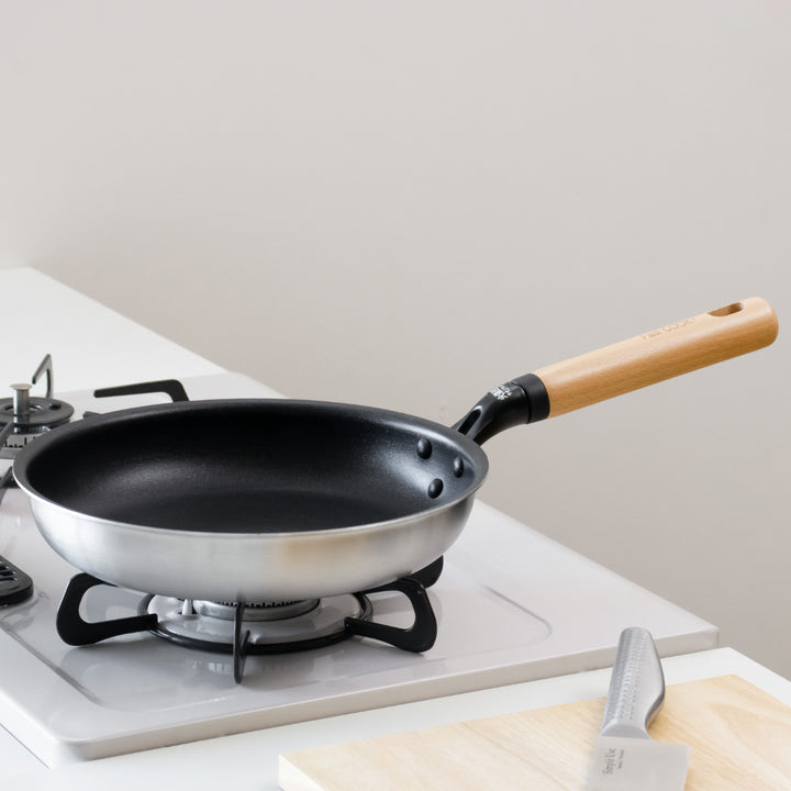 フライパン24cmIH対応ファストクック＋2層鋼ダイヤモンドコート木柄