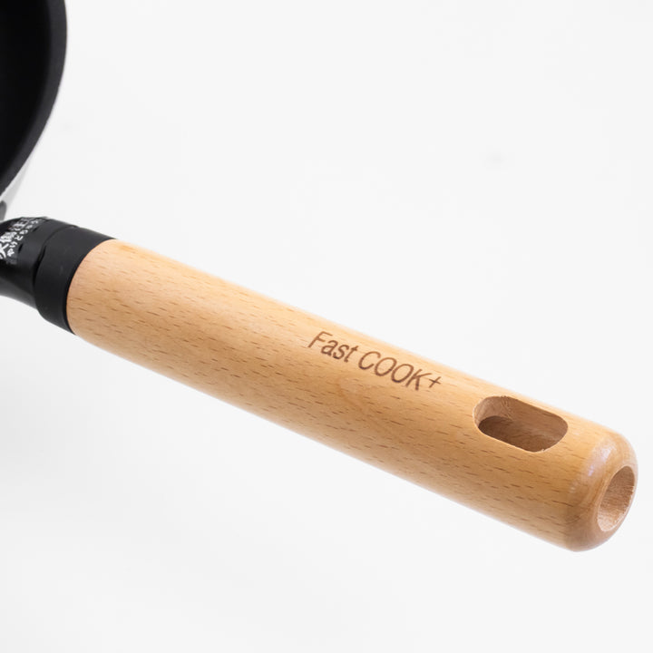 フライパン24cmIH対応ファストクック＋2層鋼ダイヤモンドコート木柄