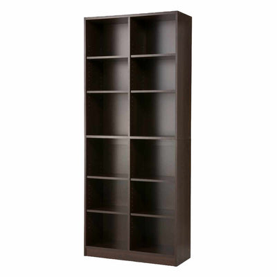 本棚 幅75cm 2列6段 可動棚 大量収納ラック