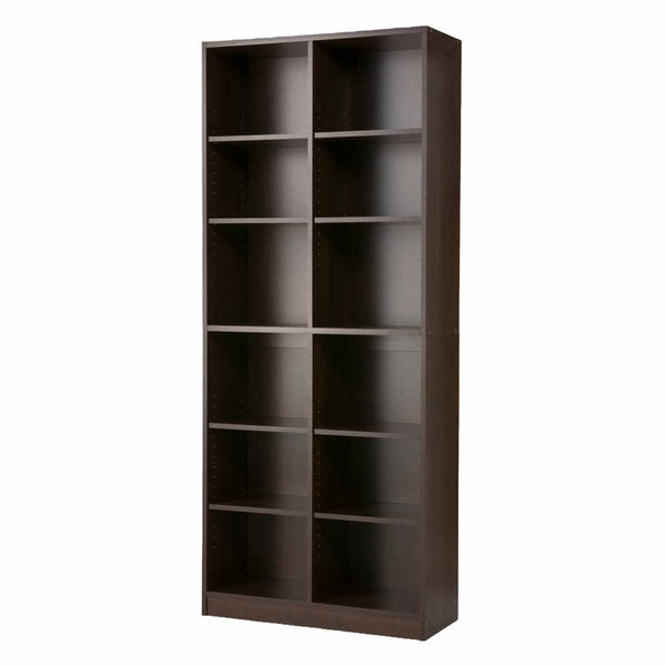 本棚幅75cm2列6段可動棚大量収納ラック