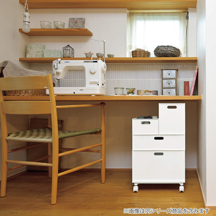 収納ボックスカロキューブ縦型ハーフカラーボックス幅19.5×奥行27×高さ12cm