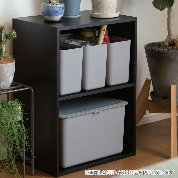 キッチン収納ケースPantryStockCaseハンドル付きケースワイド2個組