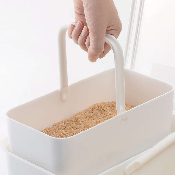 キッチン収納ケースPantryStockCaseハンドル付きケーススリム2個組