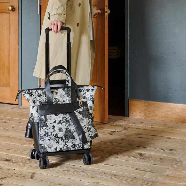 ショッピングカートcocoroココロ四輪型リバティ・ファブリックススモールネオポーチ付きエミリー