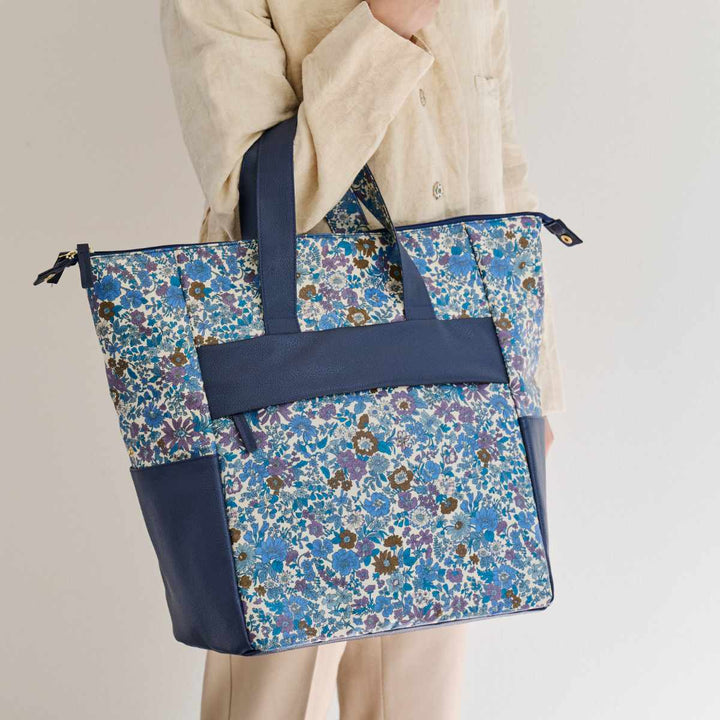 ショッピングカートcocoroココロ四輪型リバティ・ファブリックススモールネオポーチ付きエミリー