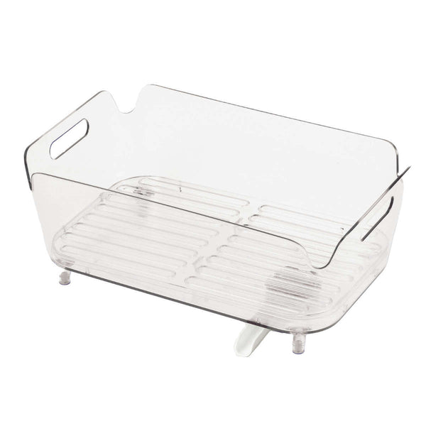 水切りかごアクリア水切りバスケット排水式排水栓付き