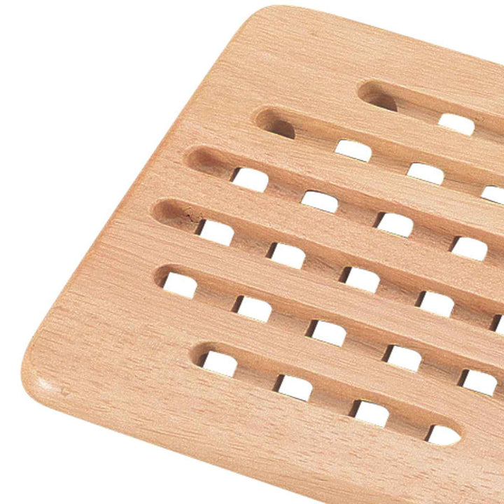 鍋敷フレア角型天然木