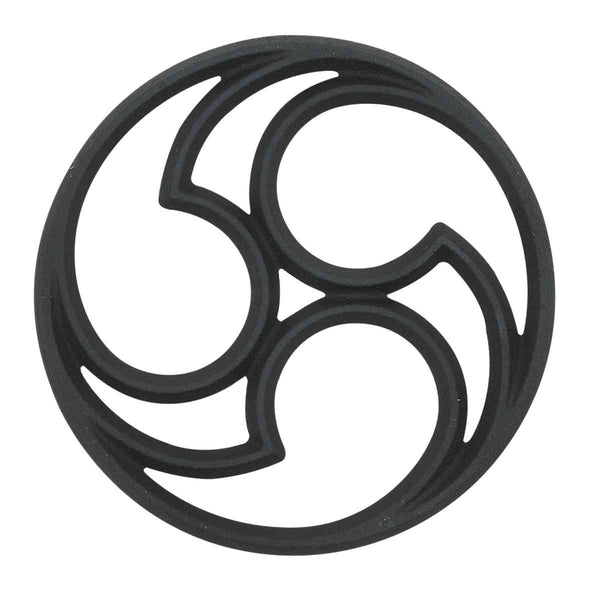 鍋敷スプラウト鉄鋳物製三つ巴麻の葉