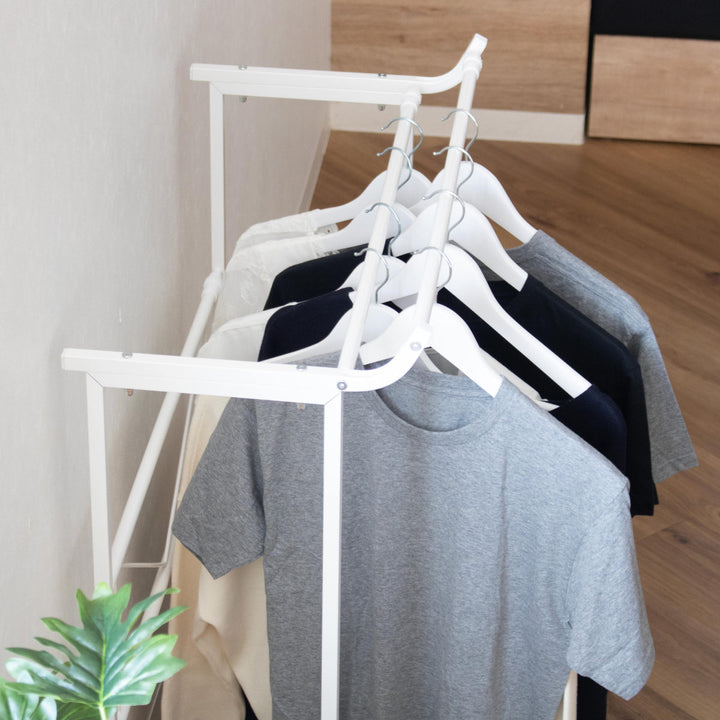 ハンガーラックダブル押入れ伸縮タイプ