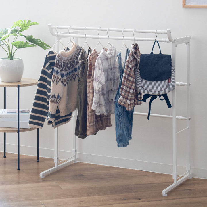 ハンガーラックダブル押入れ伸縮タイプ