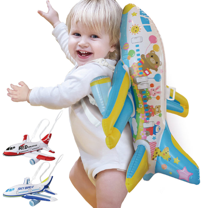 おもちゃ転倒防止クッションリュックごっつん防止飛行機安心子ども